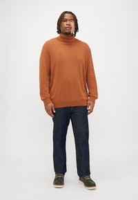 Jack & Jones JJEEMIL ROLL NECK - Strickpullover - mocha bisque