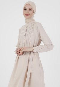 Modanisa BUTTON COLLAR - REFKA - Tunika - beige