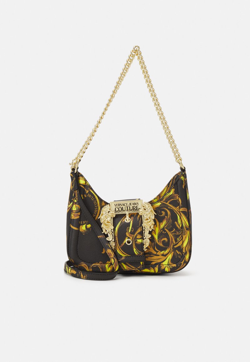 Damen Handtaschen | Versace Jeans Couture BAROQUE SAFFIANO CROSSBODY Handtasche black/schwarz - DS84045 Damen Handtaschen | Versace Jeans Couture BAROQUE SAFFIANO CROSSBODY Handtasche black/schwarz - DS84045