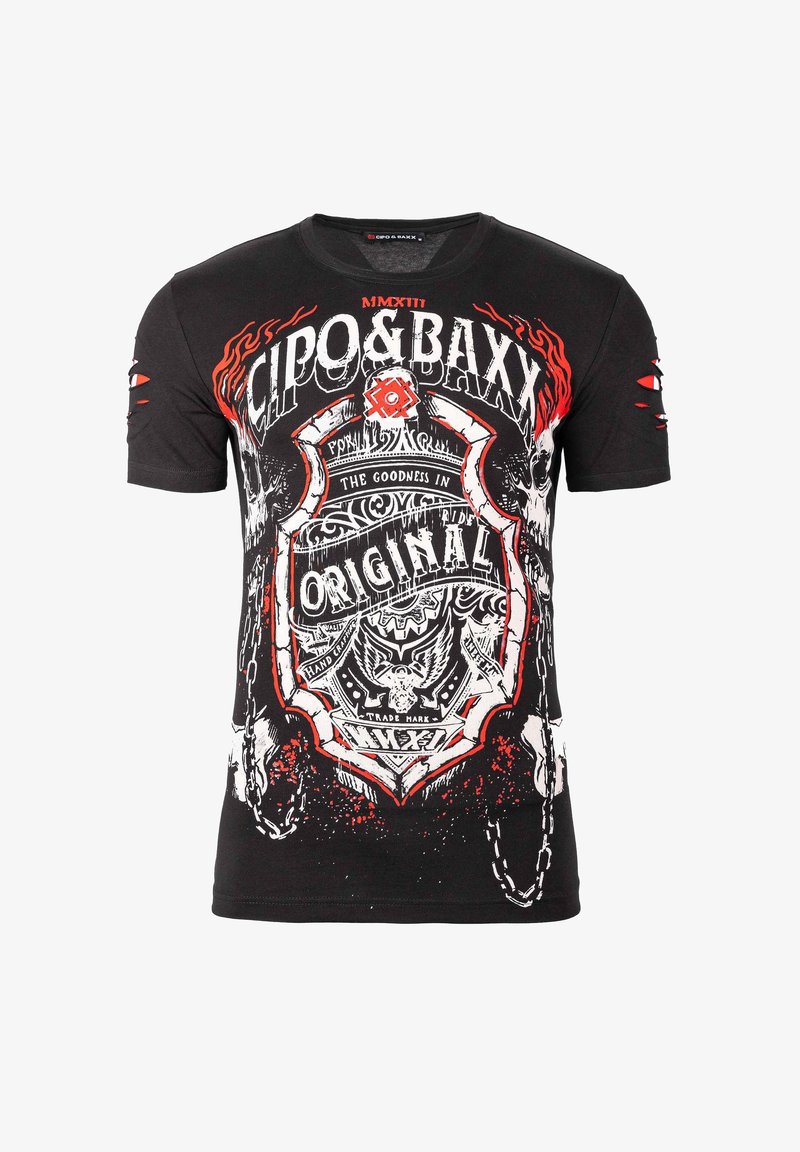 Cipo & Baxx T-Shirt in Batik Look Cipo & Baxx T-Shirt in Batik Look