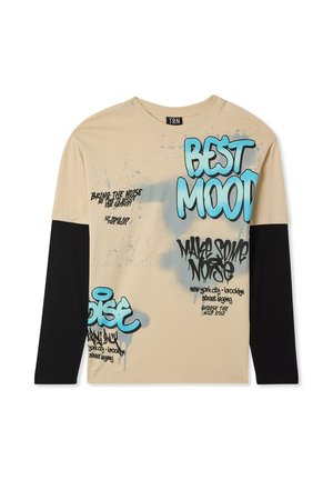 GRAFFITI - Maglietta a manica lunga - crema