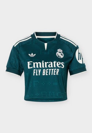 adidas Originals, REAL MADRID 26/27 THIRD CROPPED  - Ποδοσφαιρική φανέλα - aurora ivy