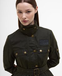 Barbour BARBOUR X ERDEM CONSTANCE WAX JACKET - Nyári dzseki - archive olive/ancient black floral