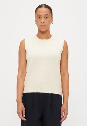 ONLRENATA O NECK VEST  - Neule - whitecap gray/white