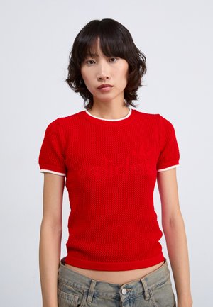 adidas Originals TEE - T-shirt con stampa - better scarlet