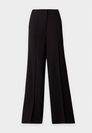 KARL LAGERFELD, CONTRAST DETAIL DAILY PANTS - Pantalones - black