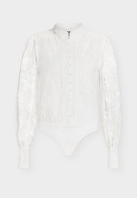 OLESSIA LACE BODYSUIT - Πουκαμίσα με κουμπιά - ivory
