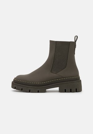 Marco Tozzi Platform ankle boots - khaki