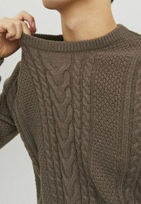 Jack & Jones CREW NECK - Neule - seal brown
