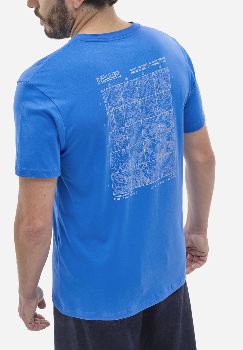 Millet CHAMONIX MAP SS - T-shirt imprimé - bleu