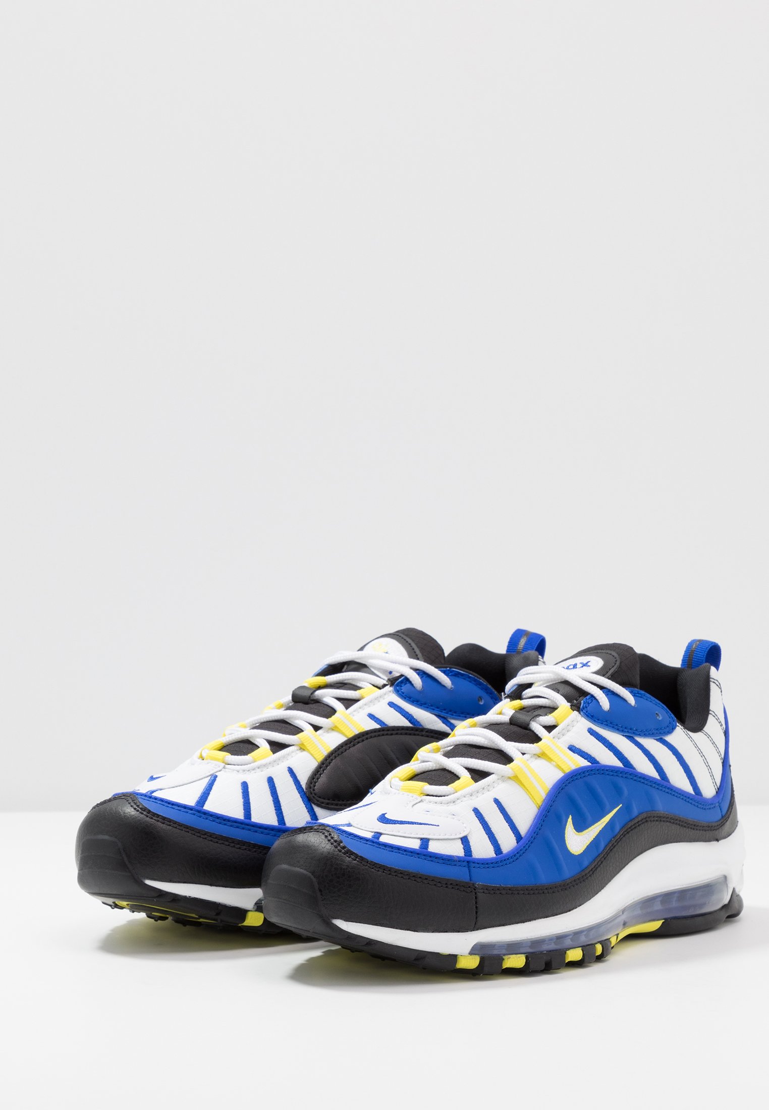 nike blue and yellow trainers