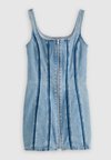SEAMED ZIP DRESS - Τζιν φόρεμα - shadow work