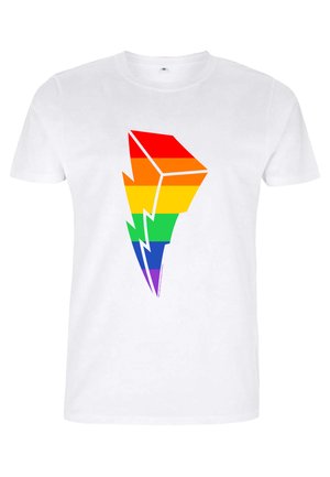 POWER RANGERS RAINBOW LIGHTNING - Print T-shirt - white