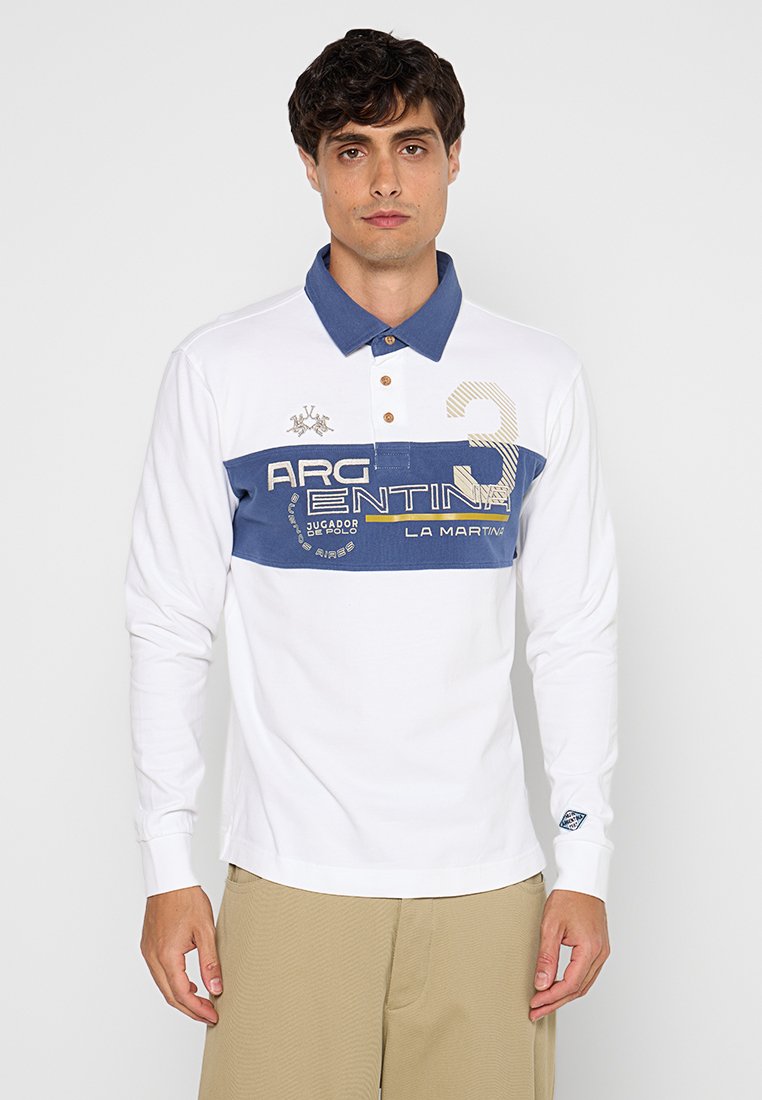 LA MARTINA Poloshirt wit LA MARTINA Poloshirt wit