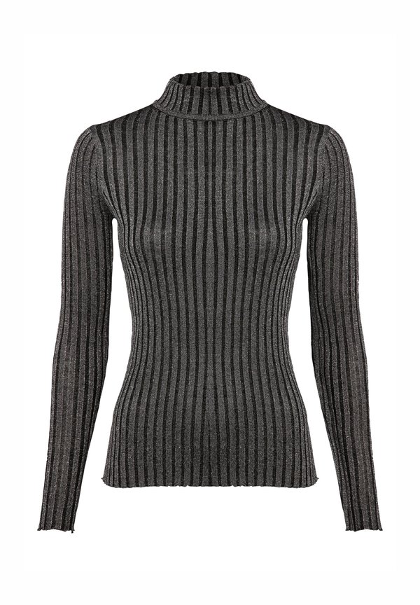 SC-VIOLETTA 1 - Strickpullover - schwarz silber