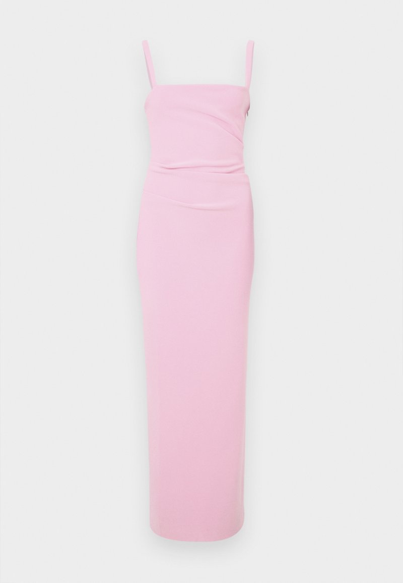 chinese dress ladies Bec + Bridge Liv Halter Maxi Gown Pink Sherbert – shortandsweethire