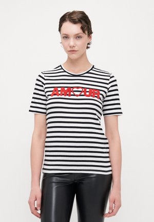 ONLKIKO LIFE O NECK TERRY - T-shirts med print - cloud dancer/black