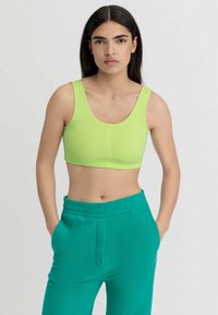 hessnatur FITTED - Top - polargrün