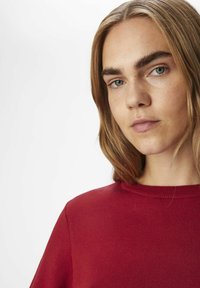 Object OBJREYNARD O-NECK NOOS - Stickad tröja - red dahlia