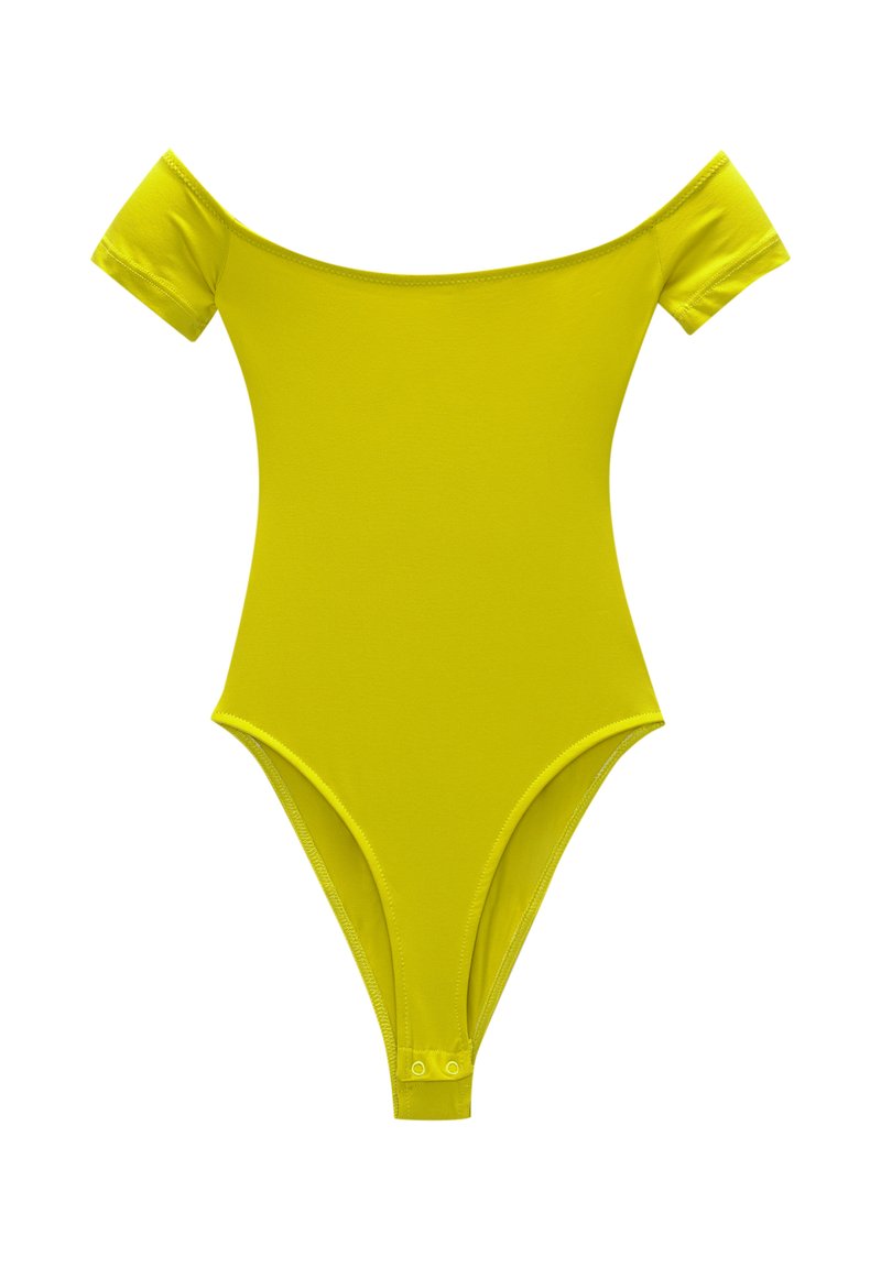 PULL&BEAR T-shirt basic neongeel PULL&BEAR T-shirt basic neongeel