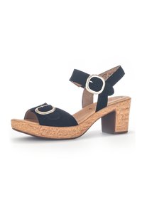 Gabor PLATEAU - Sandalen met plateauzool - schwarz