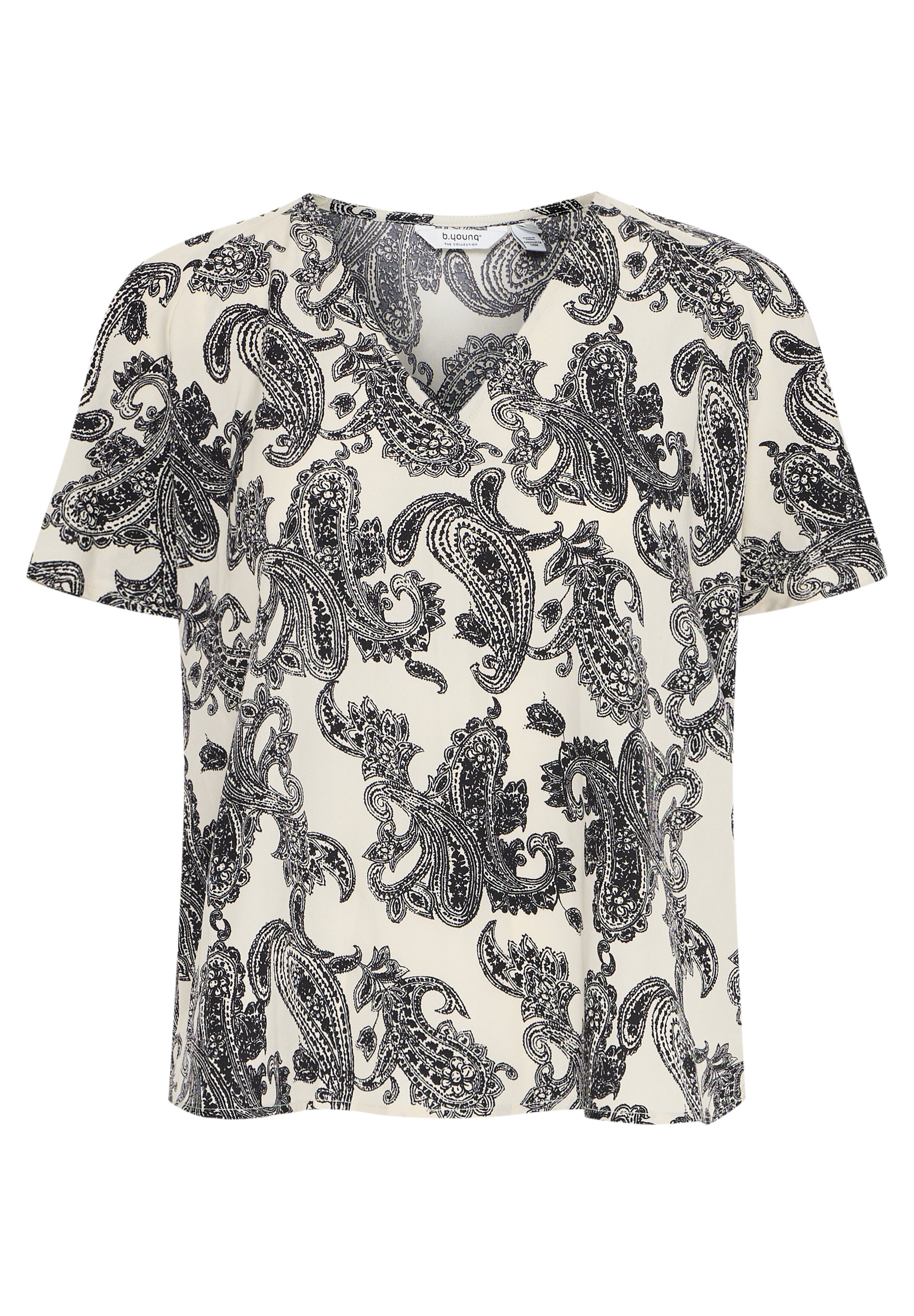 売れ筋商品|||ビーヤング Tシャツ レディース トップス BYHAISLEY - Blouse - black mix b.young BYHAISLEY - Blouse - black mix/zwart - Zalando.be