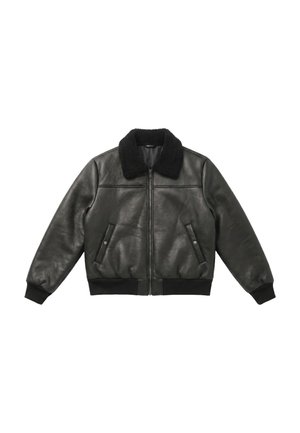 Vertere Berlin, SECTOR FAUX LEATHER JACKET UNISEX - Chaqueta de cuero sintético - black