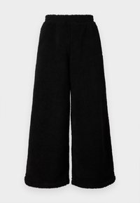 WIDE LEG TROUSERS UNISEX - Pantalon classique - black