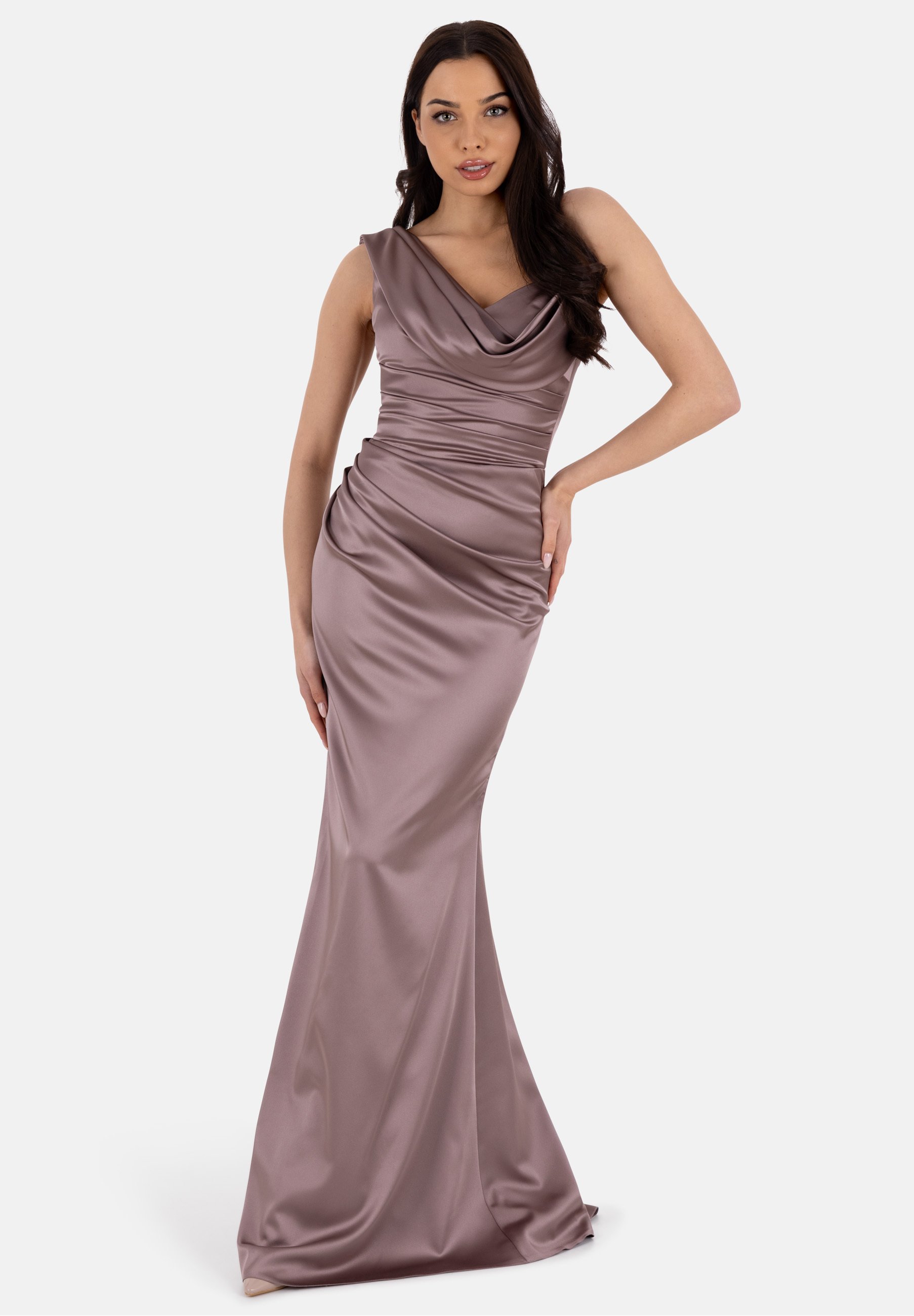 Prestije ELEGANTES MIT DRAPPIERUNG - Ballkleid - hellbraun - Zalando.de