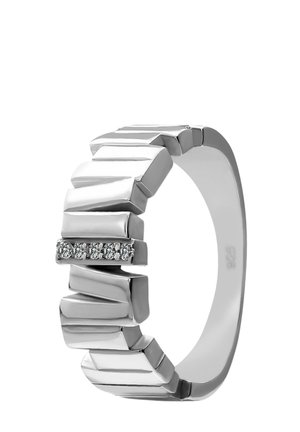 RELIEF - Ring - silber weiß farben