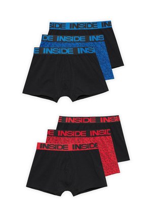 PACK 6 INSIDE CON CONTRASTES - Calzoncillos - black red