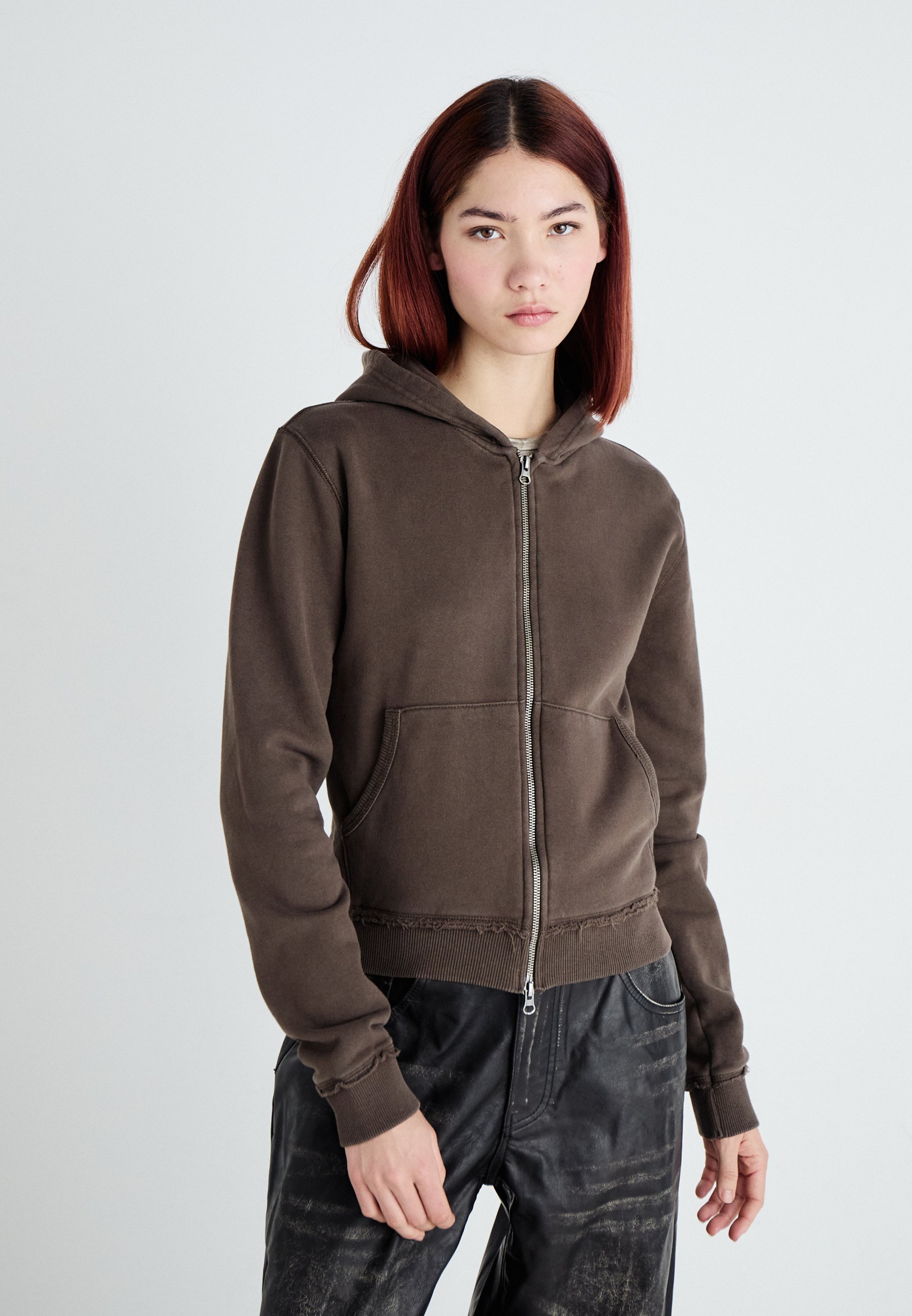 Jaded London MINI MONSTER HOODIE - Sweat zippé - brown/marron 