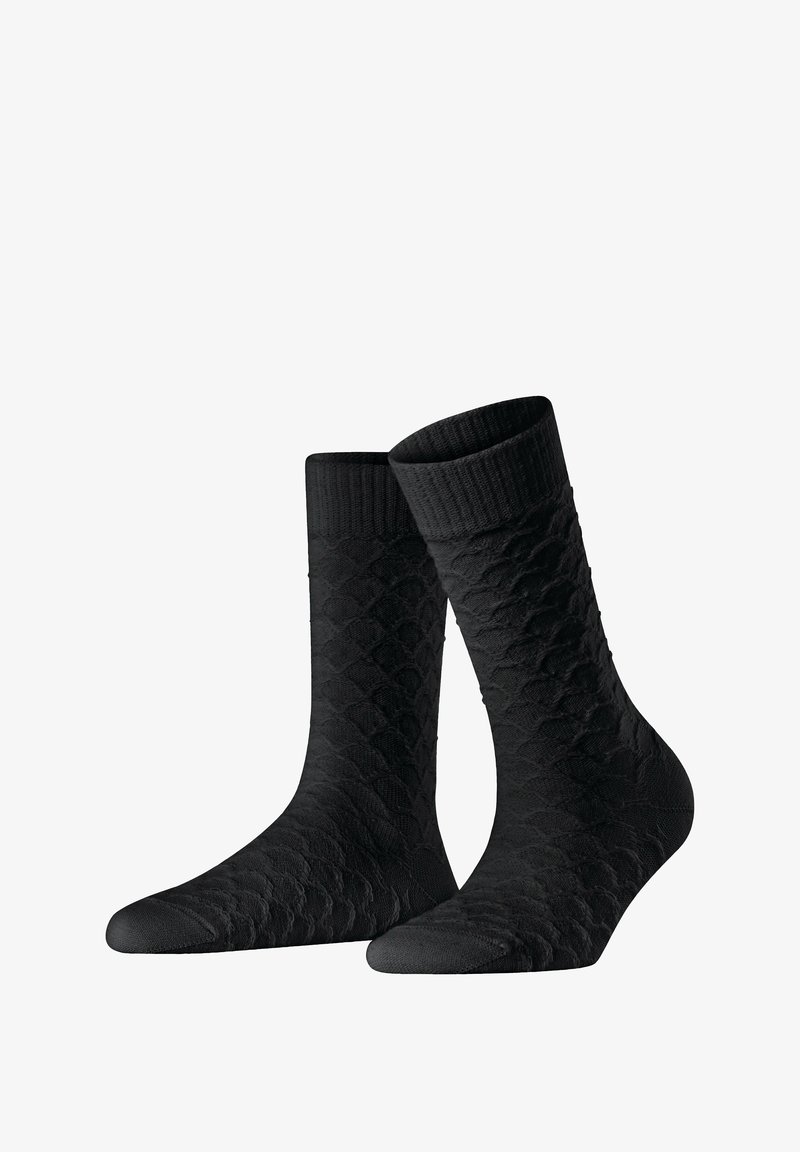 FALKE COLOSSAL NEST - Socken - black