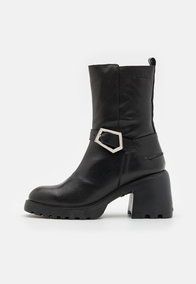 wonders black ankle boots
