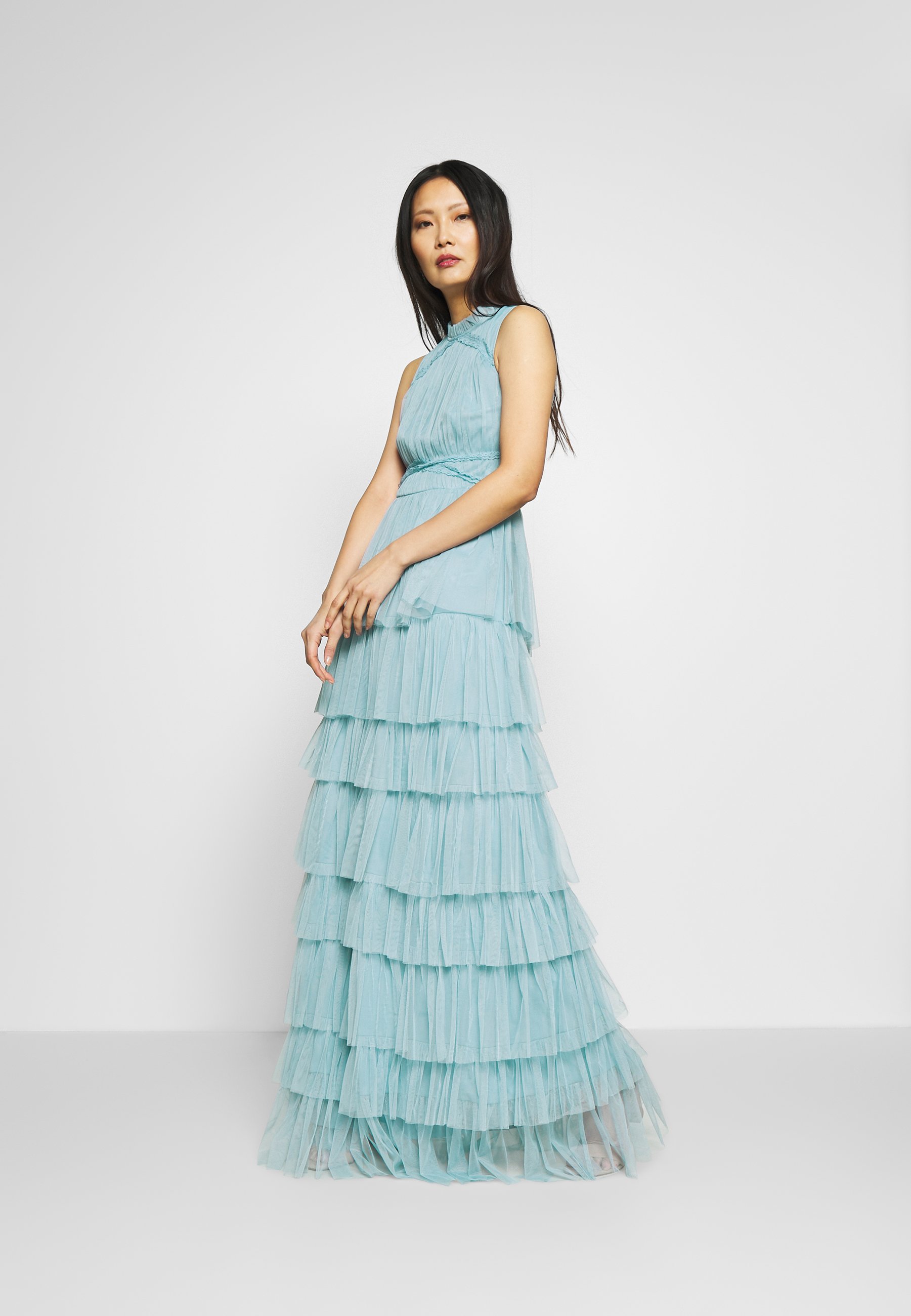 cornflower blue occasion dress