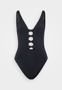 BEAU BOW FRONT ONE PIECE - Costume da bagno - black