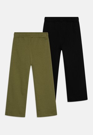 UNISEX 2 PACK - Jogginghose - black/olive