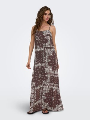 ONLY, KLEID ONLAMBEL LANGES KLEID - Robe longue - chocolate martini