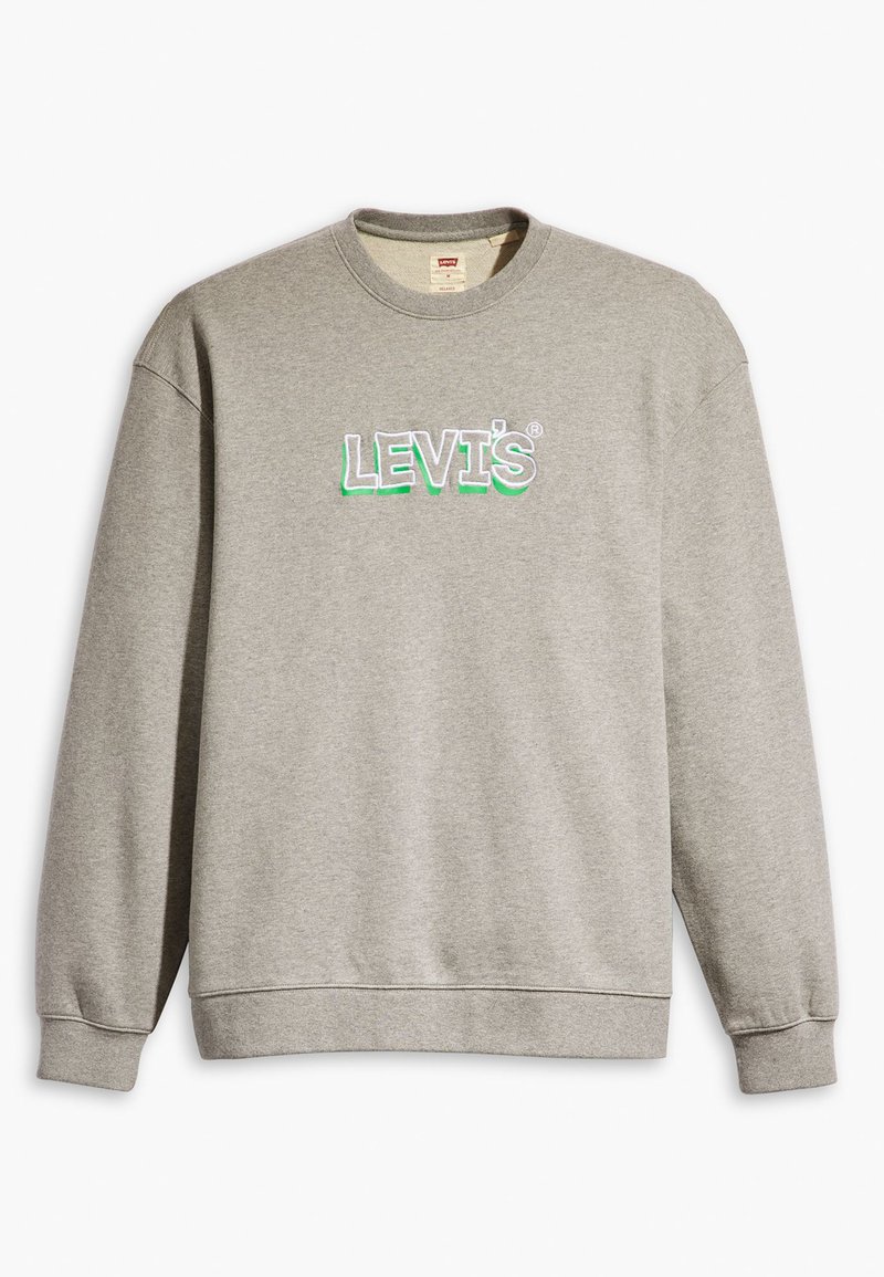 Levi's® RELAXED GRAPHIC CREWNECK SWEATSHIRT - Sportska majica - headline logo midtone heather grey