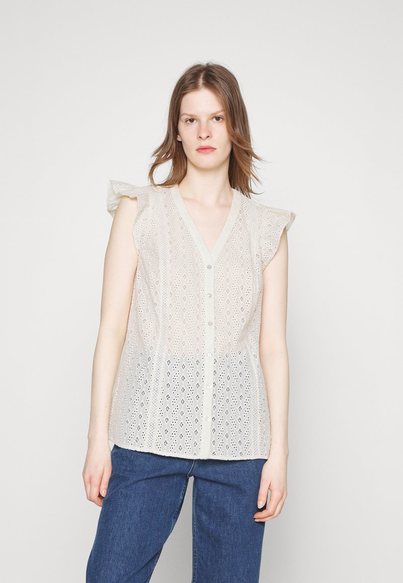 Bruuns Bazaar MYRTLEBBKAMILLE SHIRT - Blouse - white cream