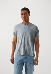 Abercrombie & Fitch 3-Pack Icon Crew Tee - Tricou basic - dark blue/white/mottled grey