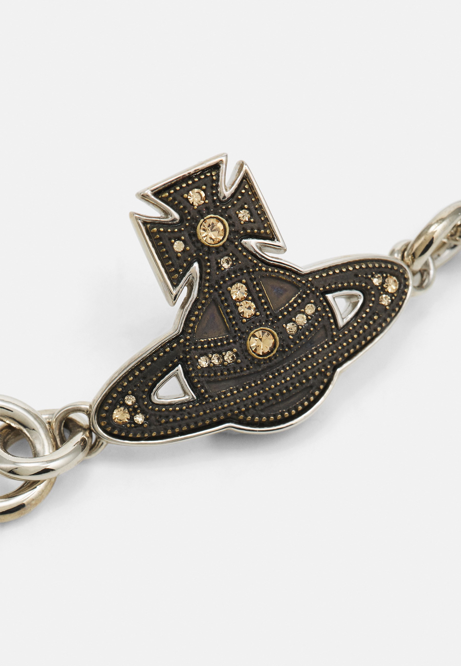 Vivienne Westwood、 MAN. LASZLO ORBL Man. Laszlo Bracelet in OXI-BRASS-PLATINUM-LIGHT-COLORADO