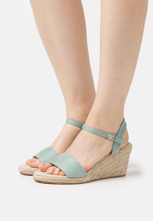 Sandalias de cuña - mint