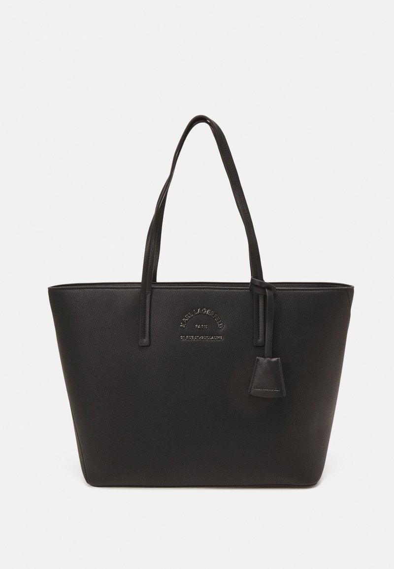 KARL LAGERFELD - TOTE - Geantă de pânză - black, Extindeți