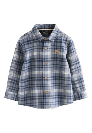 Next, REGULAR FIT - LONG SLEEVE CHECK CHARACTER SHIRT . - Skjorter - blue bear check