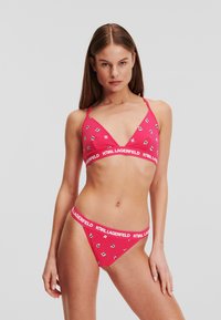 KARL LAGERFELD IKON - Tangice - all over print raspberry