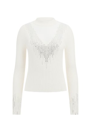 Guess STRASS - Jumper - weiß