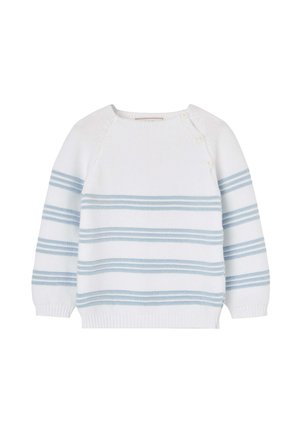 ESLORA - Pullover - blanco azul cielo