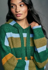 Next RELAXED FIT OVERSIZED - Sweat à capuche - green