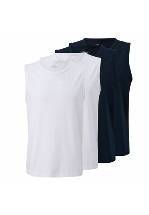 ÄRMELLOS 4ER PACK - Top - navy   weiß
